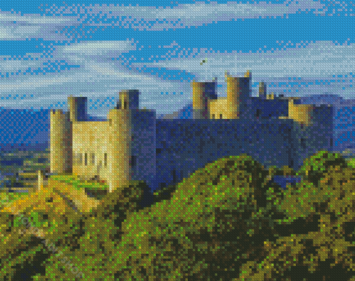 Wales Harlech Castle Diamond Paintings