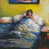 Woman Reading In Bed Diamond Paintings