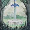 Zelda Master Sword Art Diamond Painting