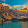 Aesthetic Mount Moraine Lake Landscape Diamond Paintings