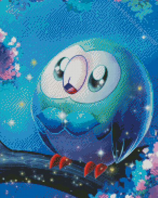 Aesthetic Rowlet Art Diamond Paintings