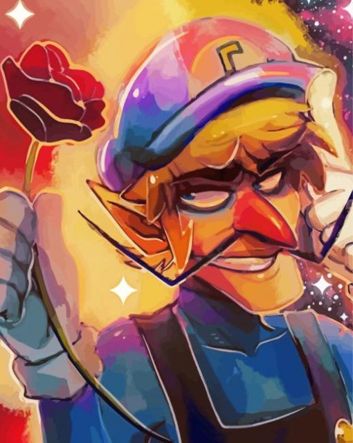 Aesthetic Waluigi Diamond Paintings