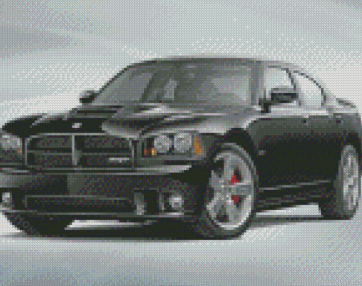 Black 2010 Dodge Charger Diamond Paintings