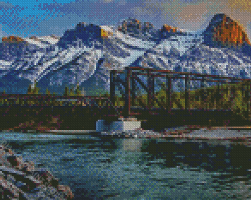 Canada Canmore Bridge Diamond Paintings