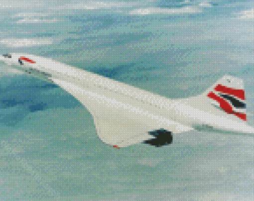 Concorde Plane Diamond Paintings