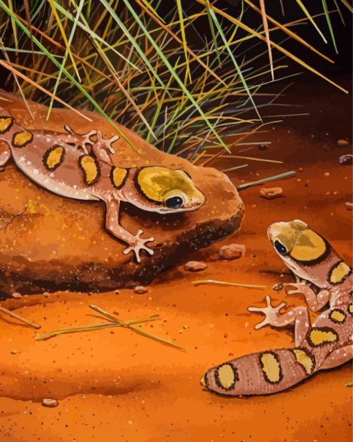 Desert Gecko Reptiles Diamond Paintings