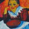 Girl At A Table By Max Pechstein Diamond Paintings