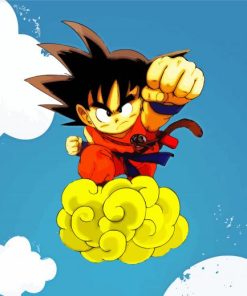 Goku And His Flying Nimbus Diamond Paintings