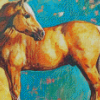 Golden Mare Horse Art Diamond Paintings