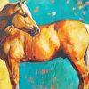 Golden Mare Horse Art Diamond Paintings