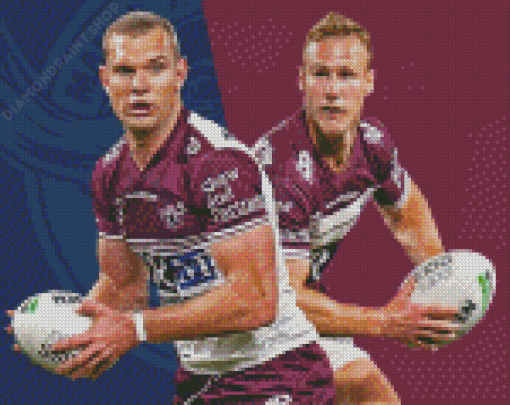 Manly Sea Eagles Football Diamond Paintings