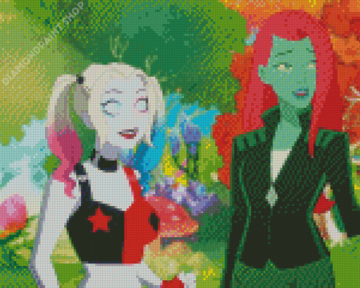 Marvel Harley Quinn And Poison Ivy Diamond Paintings