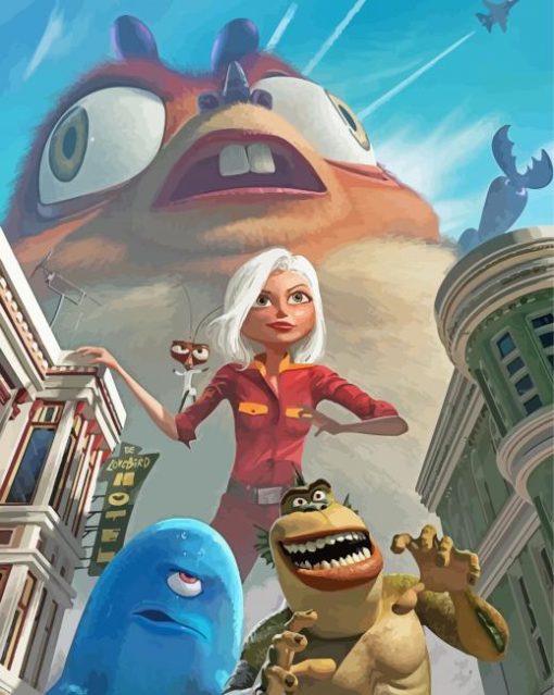 Monsters Vs Aliens Animated Movie Diamond Paintings