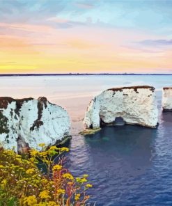 Old Harry Rocks Mudeford Diamond Paintings