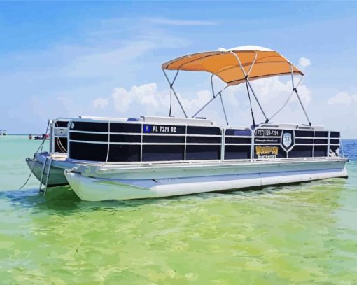 Pontoon Boat Diamond Paintings