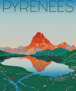 Pyrenees Poster Art Diamond Paintings