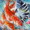 Red Drums And Sheephead Fish Diamond Paintings