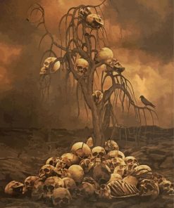 Skulls Tree Diamond Paintings