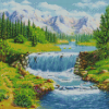 Water Streams Landscape Art Diamond Paintings