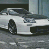 White Black Toyota Supra Mk4 Diamond Paintings