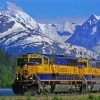 Winter Alaska Railroad Diamond Paintings