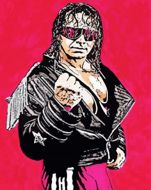 Wrestler Bret Hart Art Diamond Paintings