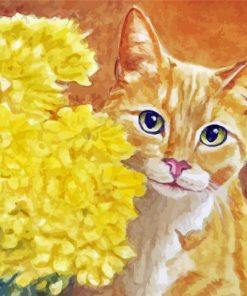 Aesthetic Orange Tabby Cat Diamond Paintings