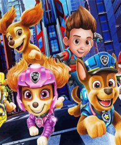 Aesthetic Paw Patrol Art Diamond Paintings