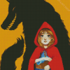 Aesthetic Red Riding Hood Diamond Paintings