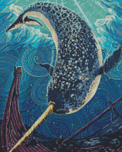 Aesthetic Narwhal Diamond Paintings