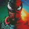 Aesthetic Spiderman With Venom Diamond Paintings