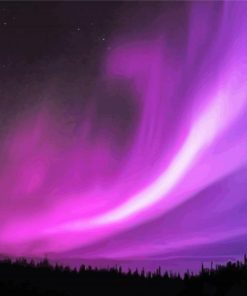 Beautiful Purple Aurora Diamond Paintings