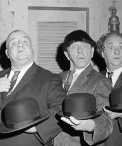 Black And White 3 Stooges Diamond Paintings