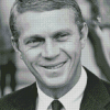 Black And White Steve Mcqueen Diamond Paintings