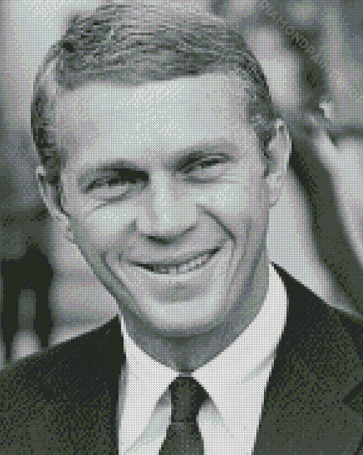 Black And White Steve Mcqueen Diamond Paintings