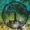 Black Celtic Tree Diamond Paintings