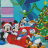 Cool Mickey Mouse Christmas Art Diamond Paintings