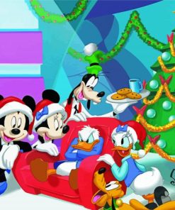 Cool Mickey Mouse Christmas Art Diamond Paintings