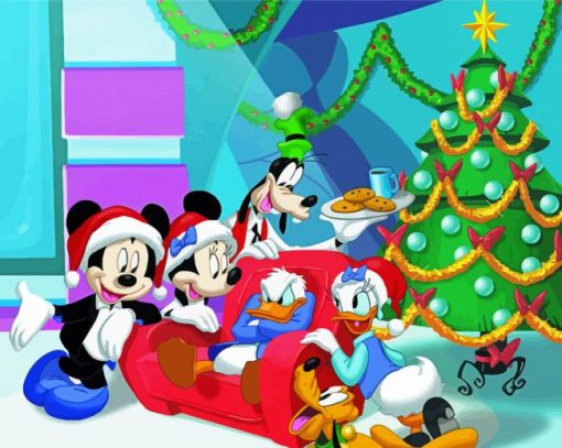 Cool Mickey Mouse Christmas Art Diamond Paintings