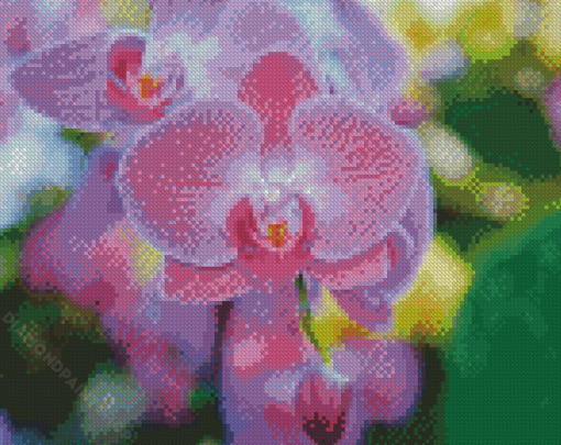 Cool Pink Orchid Diamond Paintings