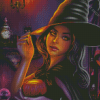 Cute Halloween Witch Diamond Paintings