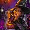 Cute Halloween Witch Diamond Paintings