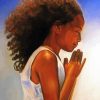 Cute Young Black Girl Diamond Paintings