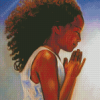 Cute Young Black Girl Diamond Paintings