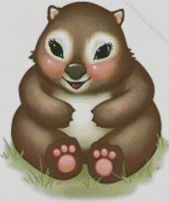 Cute Wombat Art Diamond Paintings