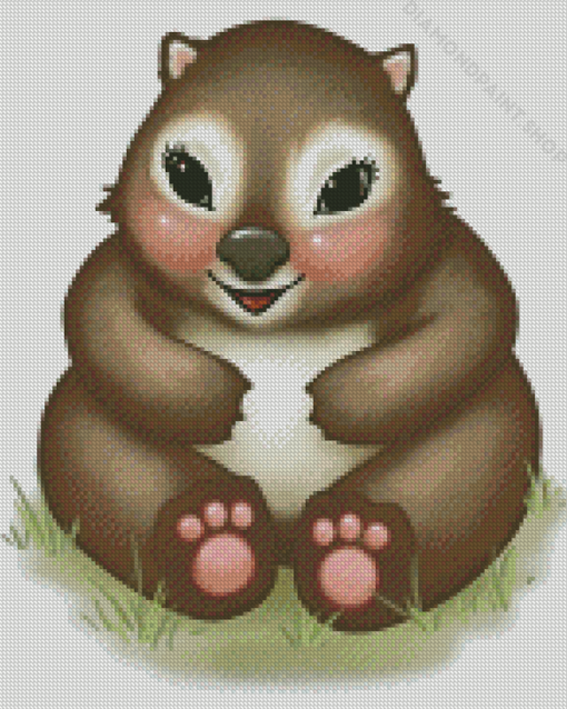 Cute Wombat Art Diamond Paintings