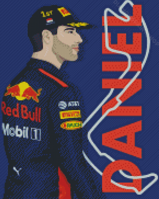 Daniel Ricciardo Art Diamond Paintings