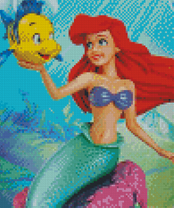 Flounder And Ariel Diamond Paintings