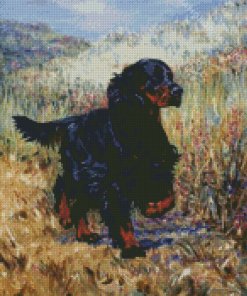 Gordon Setter Dog Diamond Paintings