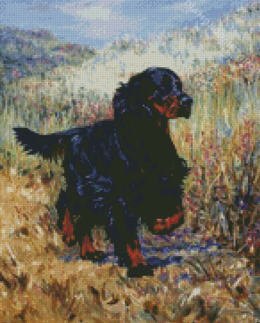 Gordon Setter Dog Diamond Paintings